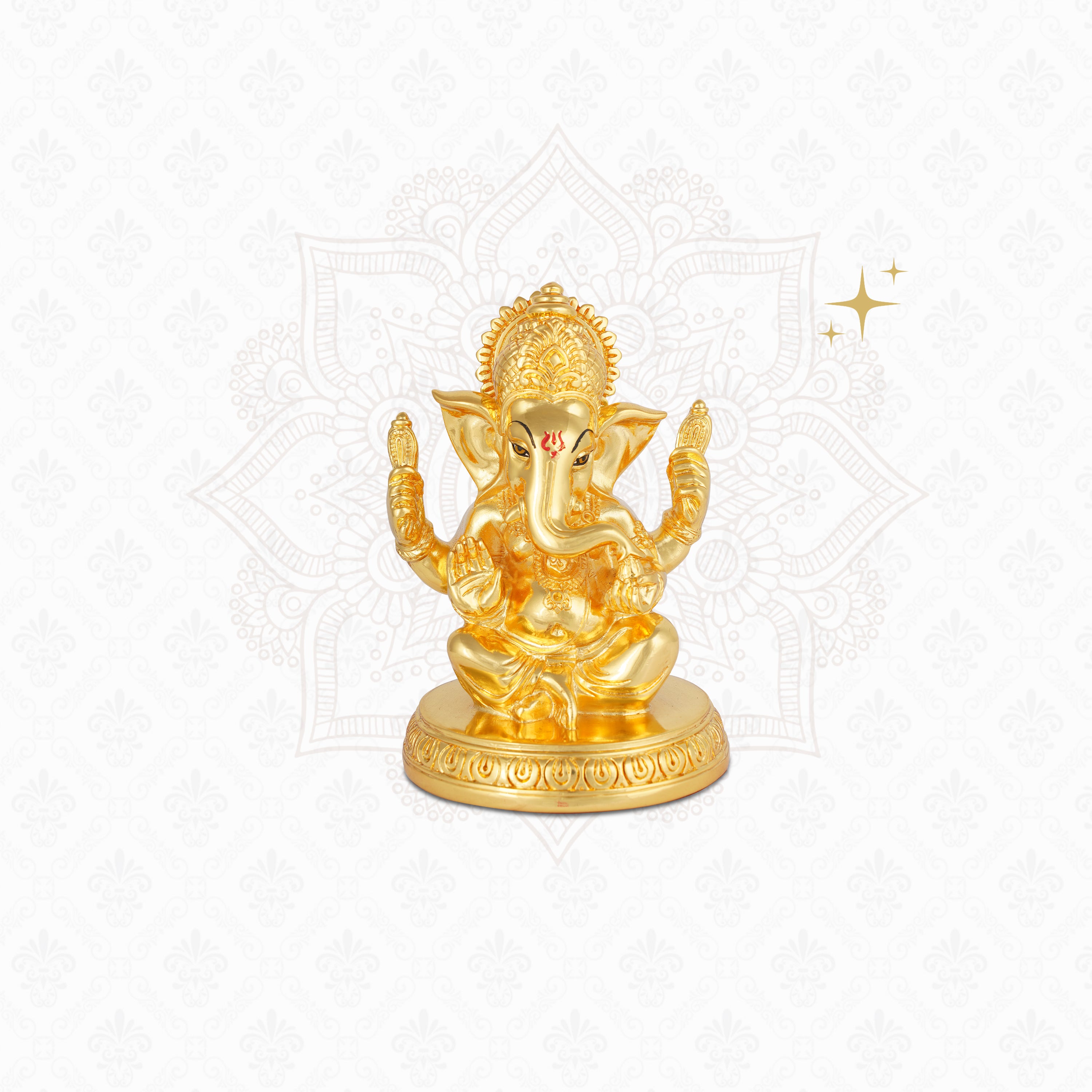 Small Golden Ganesha - GMIDG2RGB-053