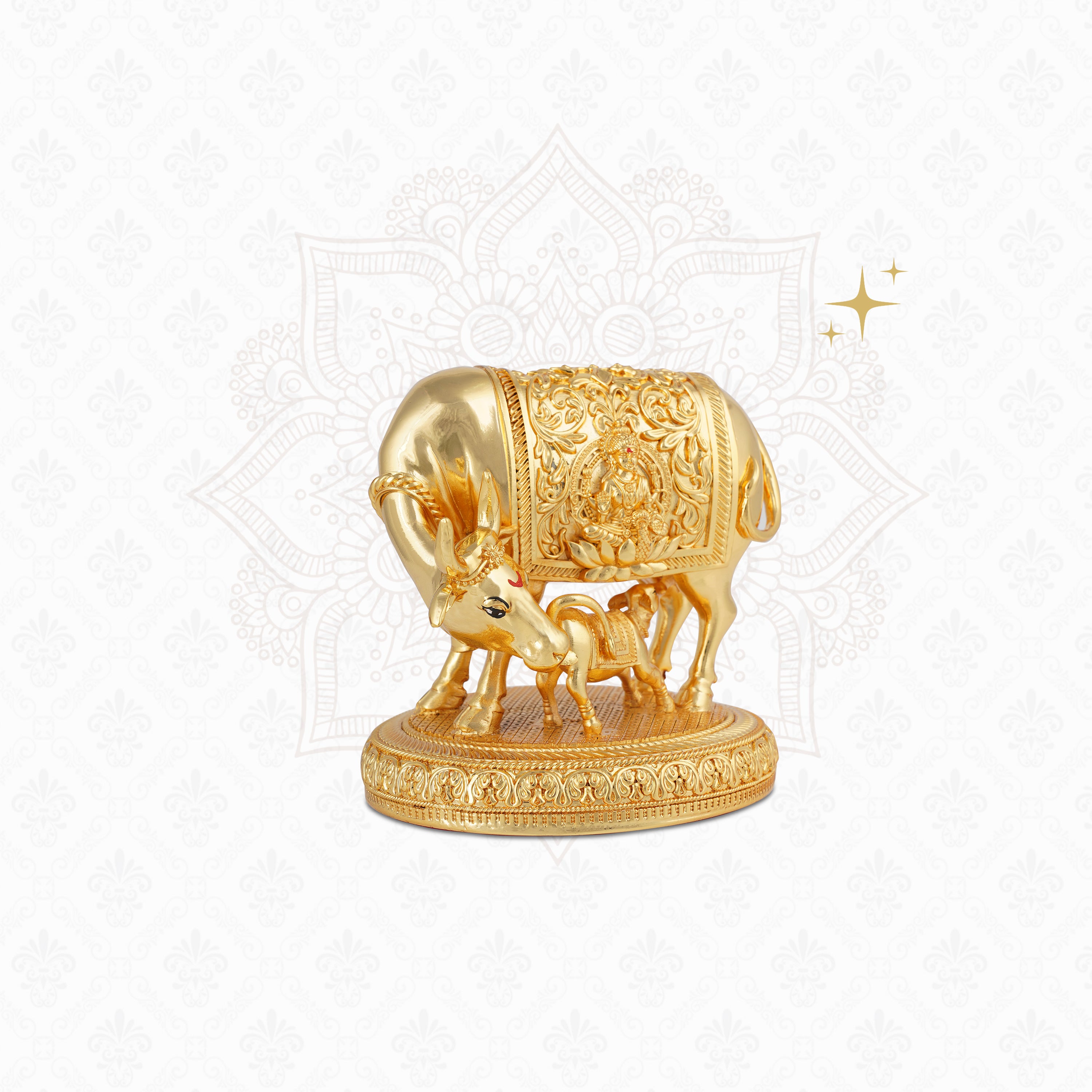 Golden Cow with Calf - GMIDCC6RG-0001