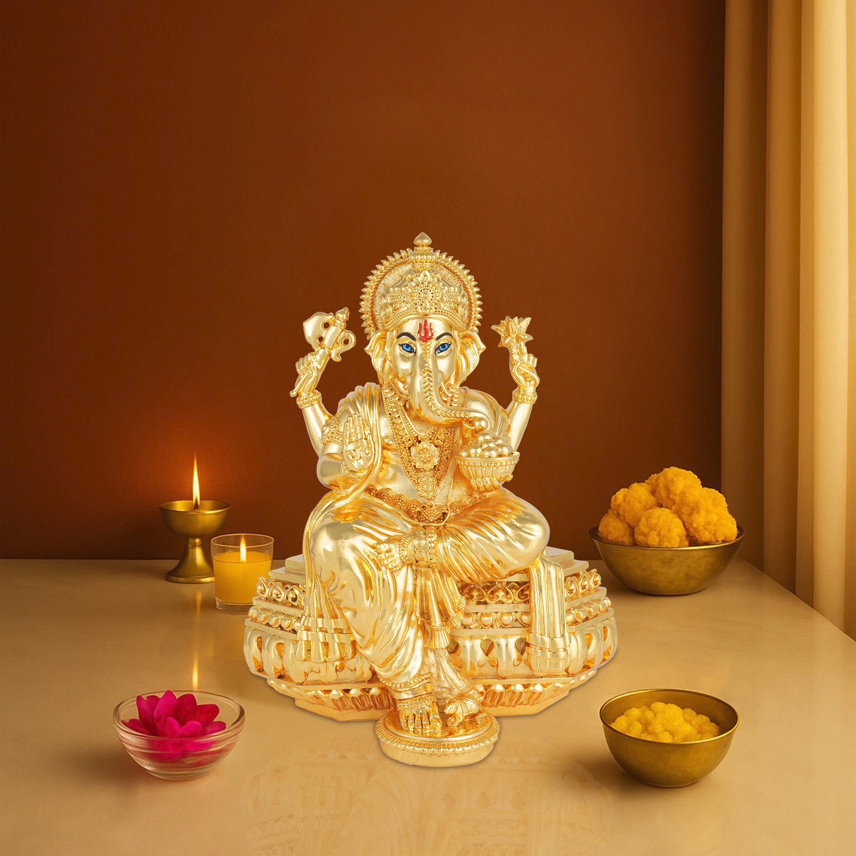 Golden Ganesha - GMIDG6RG-0002