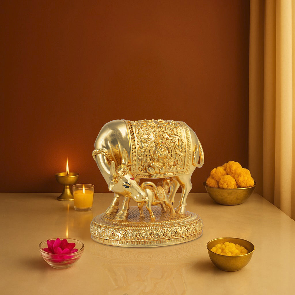Golden Cow with Calf - GMIDCC6RG-0001